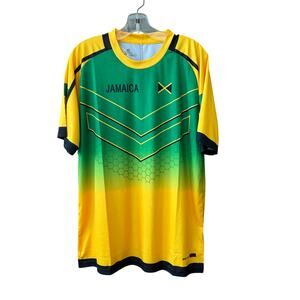 Jamaica Soccer Jersey Dri-Fit Mens Large Divi Classic Dri-Fit Football Futbol